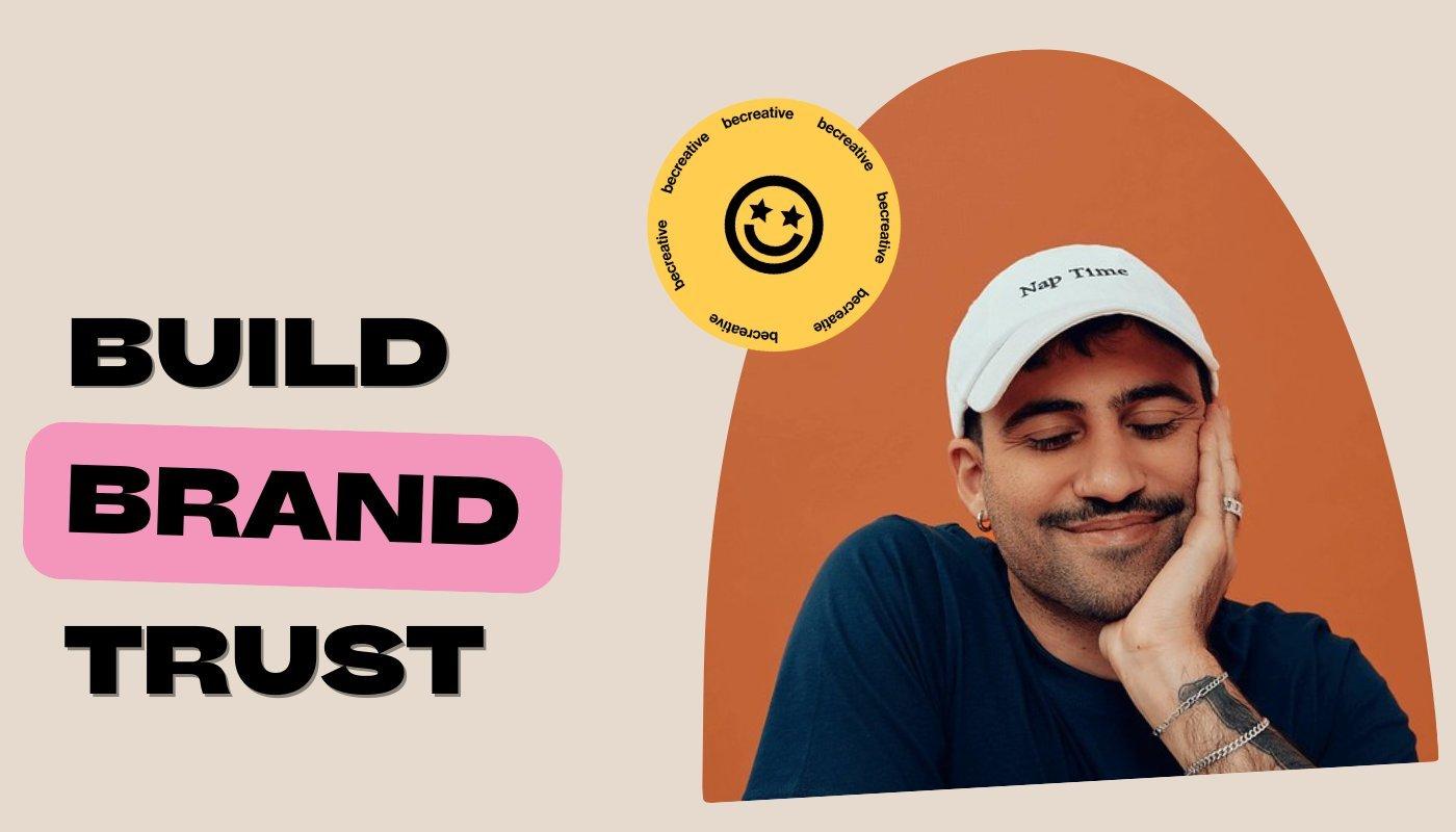 build brand trust creator infographic